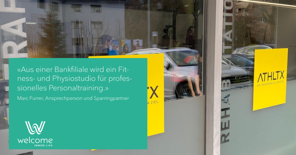 Aus einer Bankfiliale wird ein Fitness- und Physiostudio für professionelles Personaltraining. - Marc Furrer, Ansprechperson und Sparringpartner